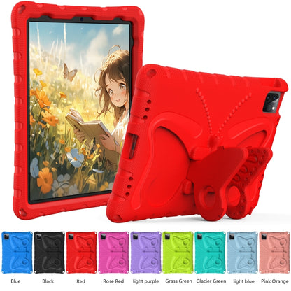 For iPad Air 11 2024 Butterfly Bracket EVA Shockproof Tablet Case(Red) - iPad Air 11 2024 Cases by PMC Jewellery | Online Shopping South Africa | PMC Jewellery | Buy Now Pay Later Mobicred