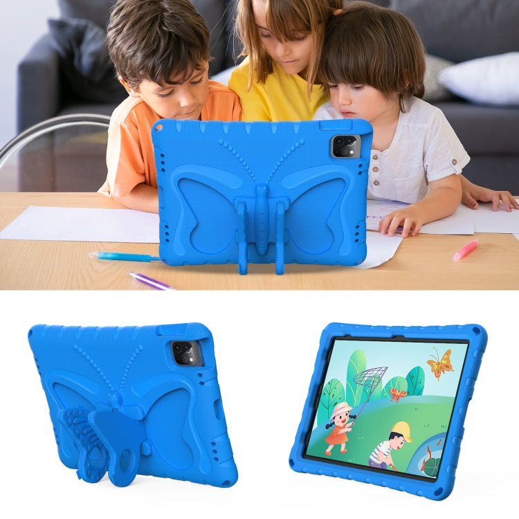 For iPad Pro 11 2024 Butterfly Bracket EVA Shockproof Tablet Case(Blue) - iPad Pro 11 2024 Cases by PMC TechLife | Online Shopping South Africa | PMC TechLife | Buy Now Pay Later Mobicred