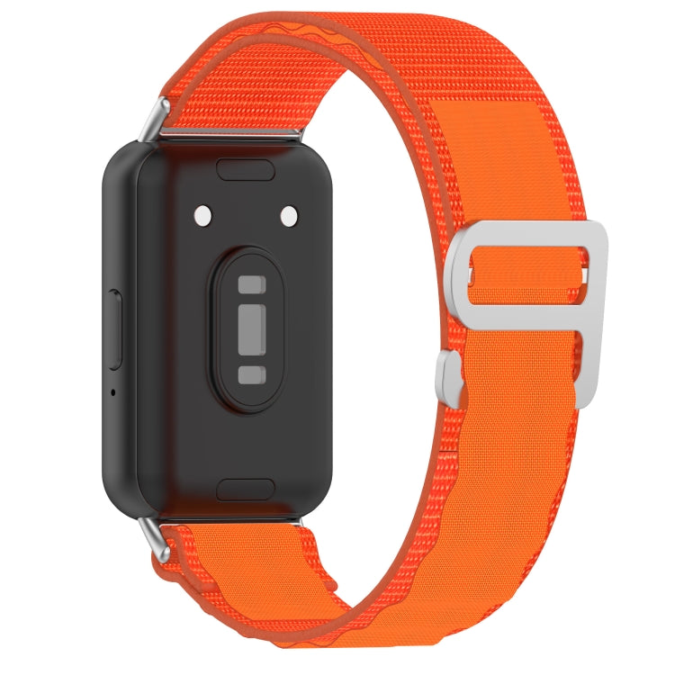 For Samsung Galaxy Fit 3 Nylon Canvas Watch Band(Orange) - Watch Bands by PMC Jewellery | Online Shopping South Africa | PMC Jewellery