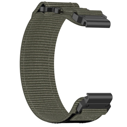 For Garmin Fenix 6X Sapphire 26mm Nylon Hook And Loop Fastener Watch Band(Grey) - Watch Bands by PMC Jewellery | Online Shopping South Africa | PMC Jewellery