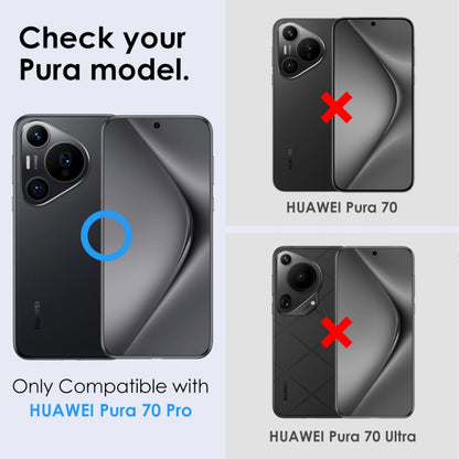 For Huawei Pura 70 Pro NORTHJO Camera Lens CD Vein Metal Ring Tempered Glass Film(Black) - Huawei Tempered Glass by NORTHJO | Online Shopping South Africa | PMC Jewellery | Buy Now Pay Later Mobicred