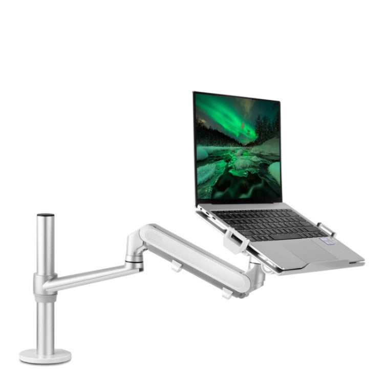 OL-1S Pro Aluminum Alloy Adjustable Laptop Monitor Holder Stand Desk Mount Monitor Bracket(Silver) - Laptop Stand by PMC Jewellery | Online Shopping South Africa | PMC Jewellery | Buy Now Pay Later Mobicred