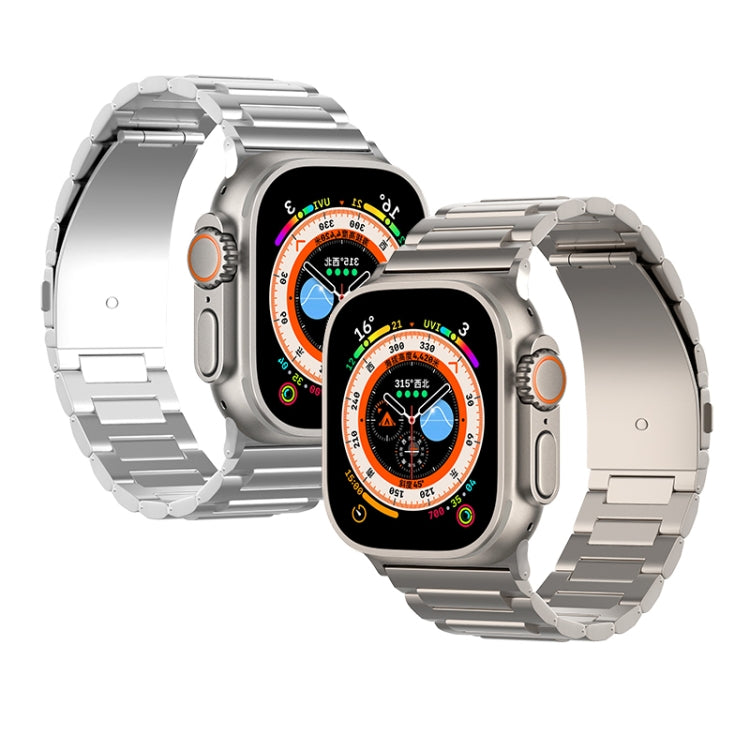 For Apple Watch SE 2022 44mm I-Shaped Titanium Watch Band(Sliver) - Watch Bands by PMC TechLife | Online Shopping South Africa | PMC TechLife