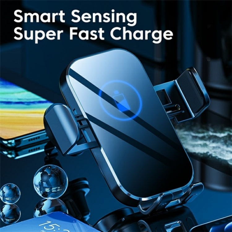 X10 15W Wireless Fast Charging Car Phone Navigation Holder(������) - Wireless Charger Holders by PMC TechLife | Online Shopping South Africa | PMC TechLife | Buy Now Pay Later Mobicred