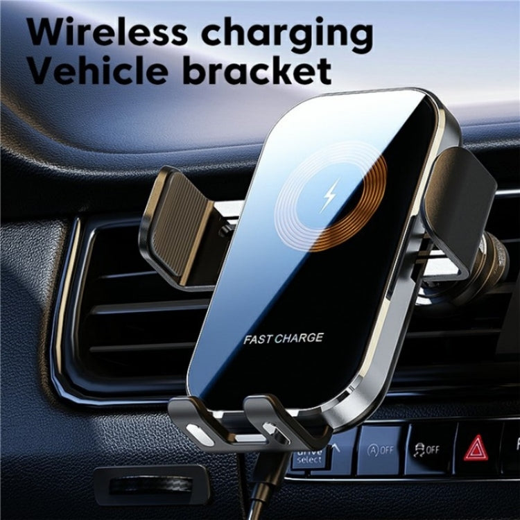 X12 Car Air Vent Touch Sensing Wireless Phone Charger Holder(Black) - Wireless Charging Pads by PMC Jewellery | Online Shopping South Africa | PMC Jewellery | Buy Now Pay Later Mobicred