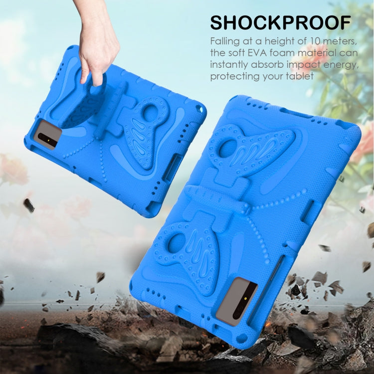 For Samsung Galaxy Tab S9 FE X510 Butterfly Bracket EVA Shockproof Tablet Case(Blue) - Galaxy Tab S9 FE by PMC Jewellery | Online Shopping South Africa | PMC Jewellery | Buy Now Pay Later Mobicred