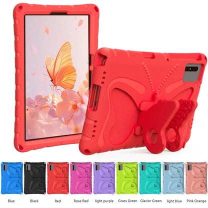 For Samsung Galaxy Tab S9 11 X710 Butterfly Bracket EVA Shockproof Tablet Case(Red) - Other Galaxy Tab PC by PMC Jewellery | Online Shopping South Africa | PMC Jewellery | Buy Now Pay Later Mobicred