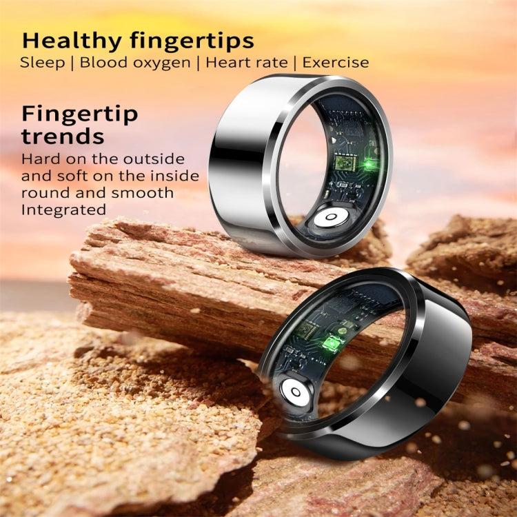R6 SIZE 8 Smart Ring, Support Heart Rate / Blood Oxygen / Sleep Monitoring(Black) - Smart Rings / Smart Telephones by PMC TechLife | Online Shopping South Africa | PMC TechLife | Buy Now Pay Later Mobicred