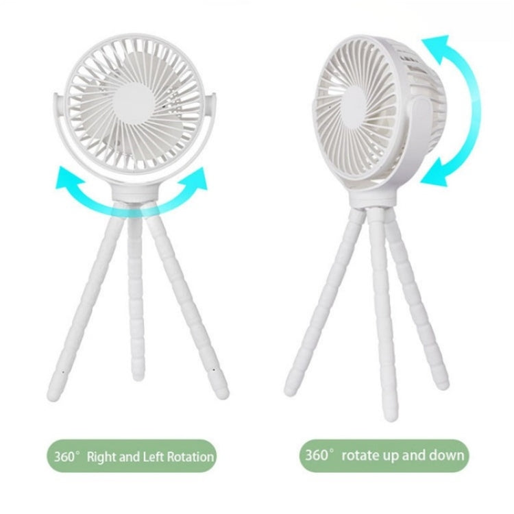 WX1020 Portable Handheld Summer Fan Flexible Octopus Tripod Baby Stroller Desktop Fan(Black) - Electric Fans by PMC Jewellery | Online Shopping South Africa | PMC Jewellery | Buy Now Pay Later Mobicred