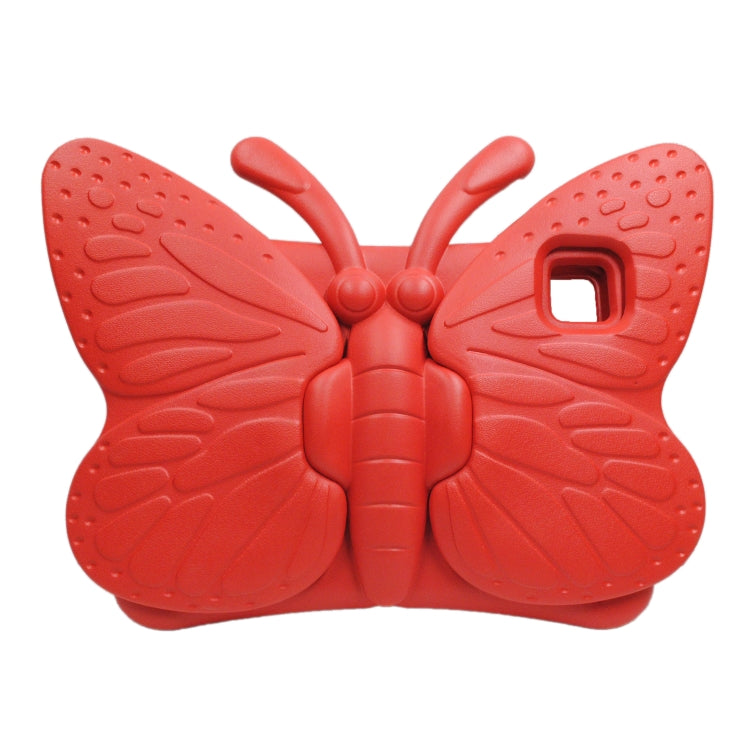 For iPad Pro 11 2024 Butterfly Bracket Kids EVA Shockproof Tablet Case(Red) - iPad Pro 11 2024 Cases by PMC Jewellery | Online Shopping South Africa | PMC Jewellery | Buy Now Pay Later Mobicred