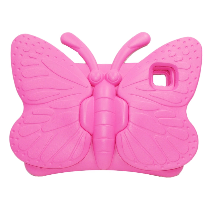 For iPad Pro 11 2024 Butterfly Bracket Kids EVA Shockproof Tablet Case(RoseRed) - iPad Pro 11 2024 Cases by PMC TechLife | Online Shopping South Africa | PMC TechLife | Buy Now Pay Later Mobicred