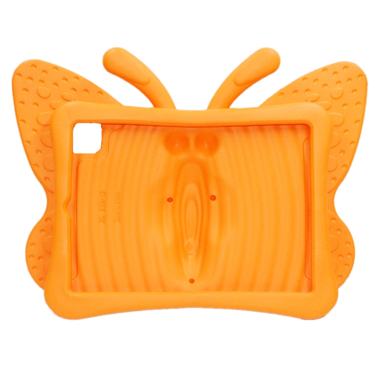 For iPad Pro 11 2024 Butterfly Bracket Kids EVA Shockproof Tablet Case(Orange) - iPad Pro 11 2024 Cases by PMC TechLife | Online Shopping South Africa | PMC TechLife | Buy Now Pay Later Mobicred