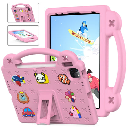 For iPad Air 11 2024 Handle Kickstand Children EVA Shockproof Tablet Case(Pink) - iPad Air 11 2024 Cases by PMC Jewellery | Online Shopping South Africa | PMC Jewellery | Buy Now Pay Later Mobicred