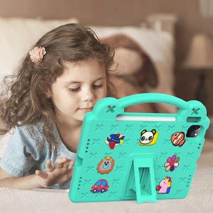 For iPad Air 11 2024 Handle Kickstand Children EVA Shockproof Tablet Case(Mint Green) - iPad Air 11 2024 Cases by PMC Jewellery | Online Shopping South Africa | PMC Jewellery | Buy Now Pay Later Mobicred