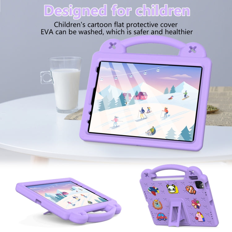 For  iPad Pro 11 2024 Handle Kickstand Children EVA Shockproof Tablet Case(Light Purple) - iPad Pro 11 2024 Cases by PMC Jewellery | Online Shopping South Africa | PMC Jewellery | Buy Now Pay Later Mobicred