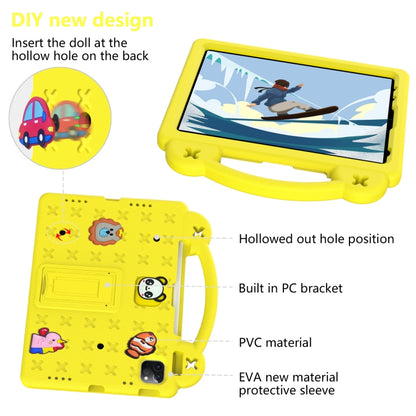 For  iPad Pro 11 2024 Handle Kickstand Children EVA Shockproof Tablet Case(Yellow) - iPad Pro 11 2024 Cases by PMC Jewellery | Online Shopping South Africa | PMC Jewellery | Buy Now Pay Later Mobicred