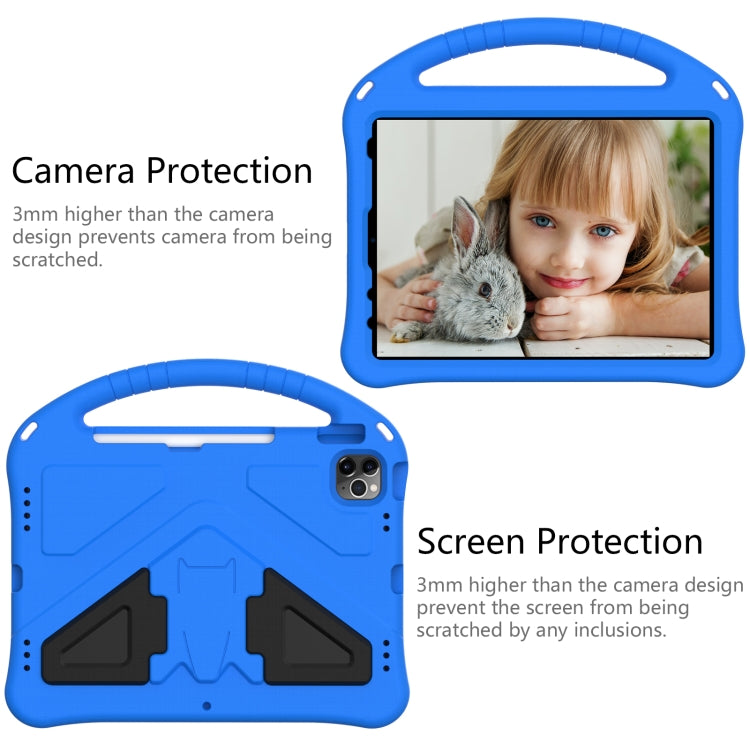 For iPad Air 11 2024 EVA Shockproof Tablet Case with Holder(Blue) - iPad Air 11 2024 Cases by PMC Jewellery | Online Shopping South Africa | PMC Jewellery | Buy Now Pay Later Mobicred