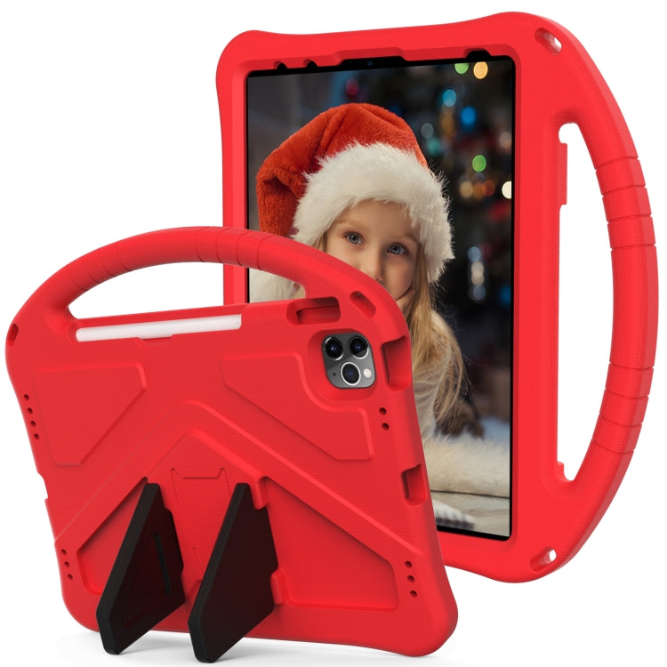 For iPad Air 11 2024 EVA Shockproof Tablet Case with Holder(Red) - iPad Air 11 2024 Cases by PMC Jewellery | Online Shopping South Africa | PMC Jewellery | Buy Now Pay Later Mobicred