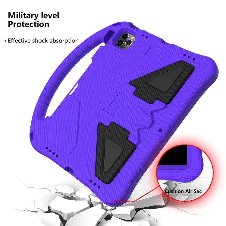 For iPad Pro 11 2024 EVA Shockproof Tablet Case with Holder(Purple) - iPad Pro 11 2024 Cases by PMC TechLife | Online Shopping South Africa | PMC TechLife | Buy Now Pay Later Mobicred