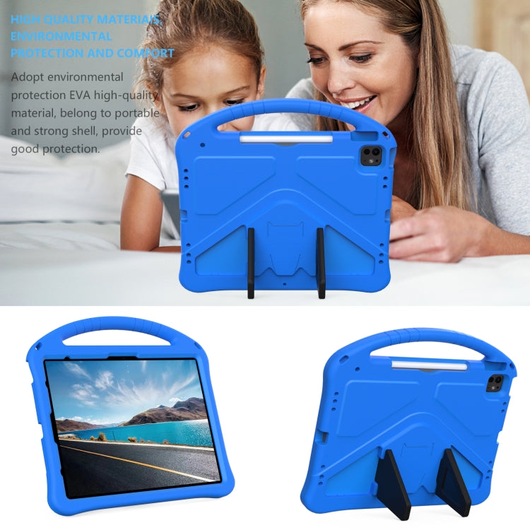 For iPad Air 13 2024 EVA Shockproof Tablet Case with Holder(Blue) - iPad Air 13 2024 Cases by PMC Jewellery | Online Shopping South Africa | PMC Jewellery | Buy Now Pay Later Mobicred