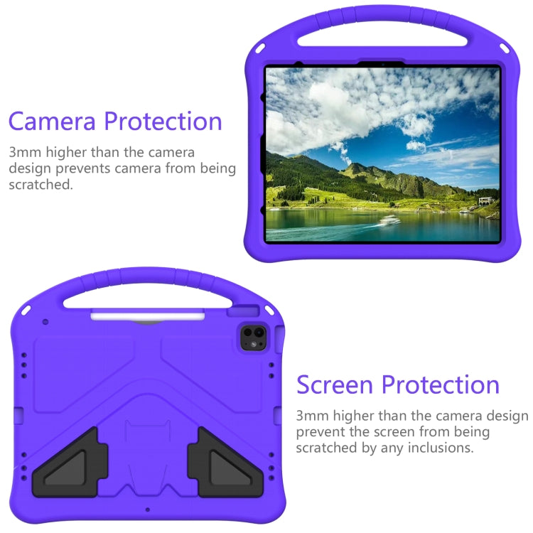 For iPad Air 13 2024 EVA Shockproof Tablet Case with Holder(Purple) - iPad Air 13 2024 Cases by PMC Jewellery | Online Shopping South Africa | PMC Jewellery | Buy Now Pay Later Mobicred