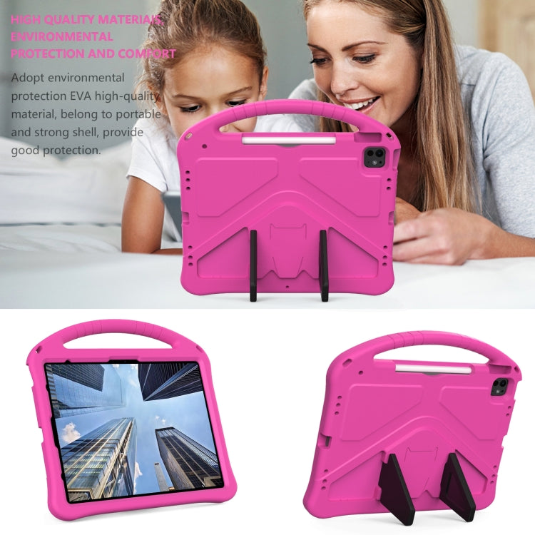 For iPad Pro 13 2024 EVA Shockproof Tablet Case with Holder(RoseRed) - iPad Pro 13 2024 Cases by PMC Jewellery | Online Shopping South Africa | PMC Jewellery | Buy Now Pay Later Mobicred