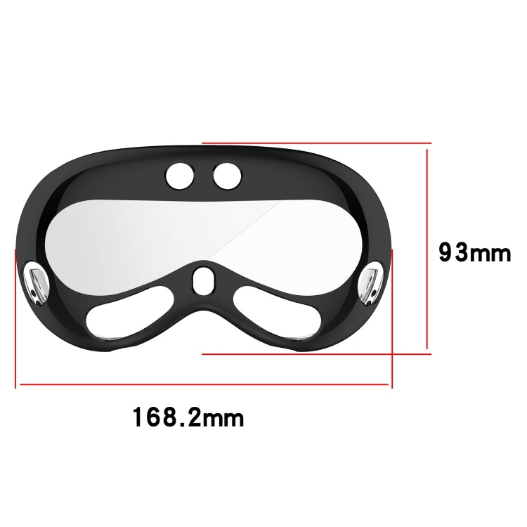 For Apple Vision Pro Electroplated TPU Protective Case VR Glasses Accessories(Black) - VR Accessories by PMC Jewellery | Online Shopping South Africa | PMC Jewellery | Buy Now Pay Later Mobicred