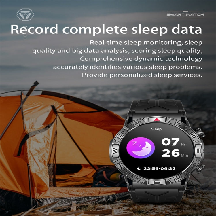 KC80 1.43 inch Color Screen Smart Watch, Support AI Voice Assistant / Bluetooth Call(Camouflage Black) - Smart Watches by PMC TechLife | Online Shopping South Africa | PMC TechLife | Buy Now Pay Later Mobicred