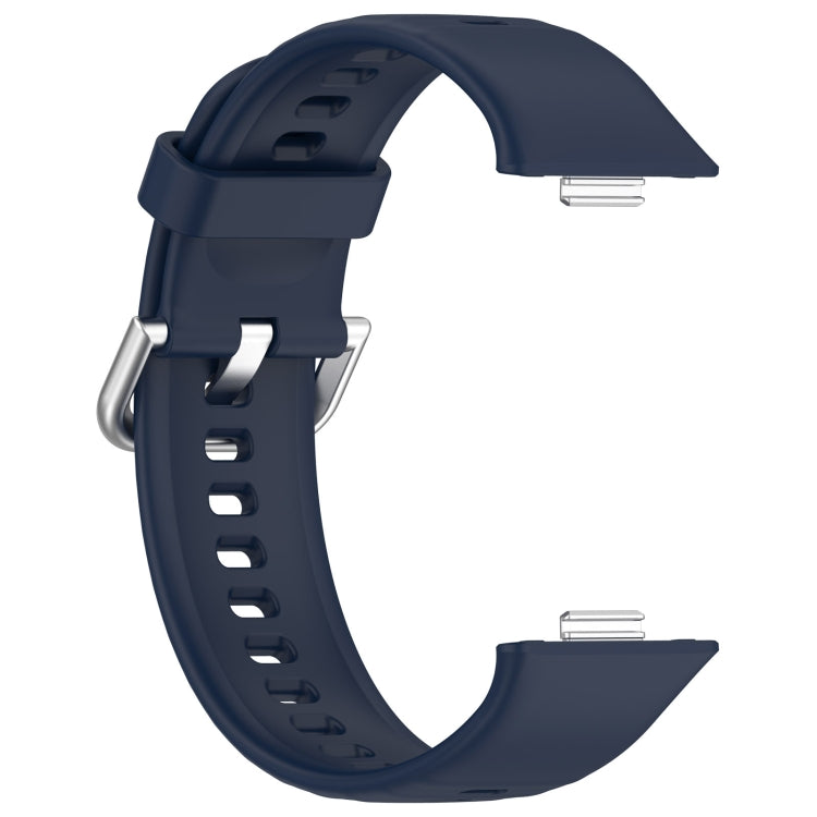 For Huawei Watch Fit3 Silicone Soft Watch Band + Clear Watch Protective Case Set(Midnight Blue) - free shipping - PMc TechLife - Order now!