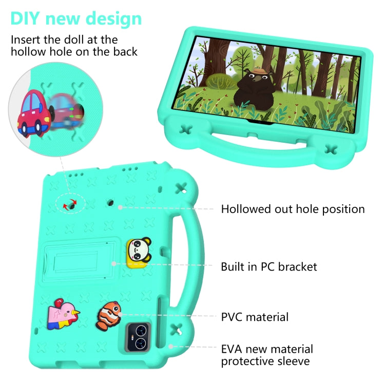 For Blackview Tab 80 10.1 2023 Handle Kickstand Children EVA Shockproof Tablet Case(Mint Green) - Others by PMC Jewellery | Online Shopping South Africa | PMC Jewellery | Buy Now Pay Later Mobicred