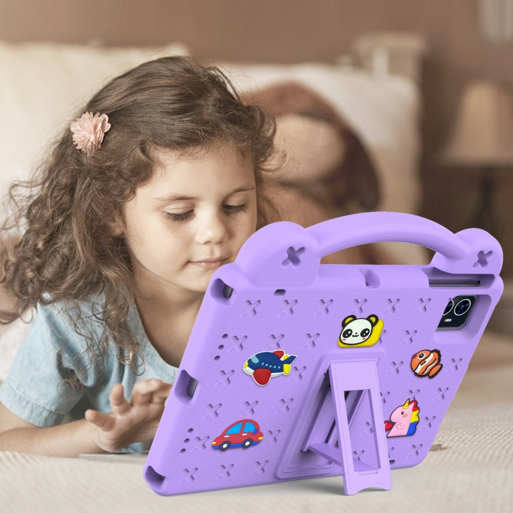 For Blackview Tab 80 10.1 2023 Handle Kickstand Children EVA Shockproof Tablet Case(Light Purple) - Others by PMC Jewellery | Online Shopping South Africa | PMC Jewellery | Buy Now Pay Later Mobicred