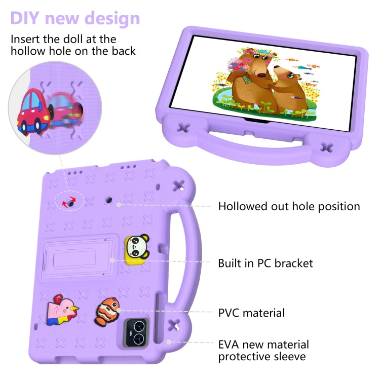 For Blackview Tab 80 10.1 2023 Handle Kickstand Children EVA Shockproof Tablet Case(Light Purple) - Others by PMC Jewellery | Online Shopping South Africa | PMC Jewellery | Buy Now Pay Later Mobicred