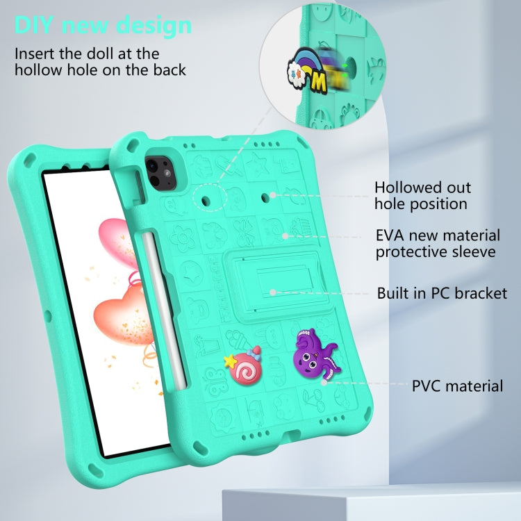 For iPad Air 11 2024 Hi Baby EVA Full Body Tablet Case with Strap(Mint Green) - iPad Air 11 2024 Cases by PMC Jewellery | Online Shopping South Africa | PMC Jewellery | Buy Now Pay Later Mobicred