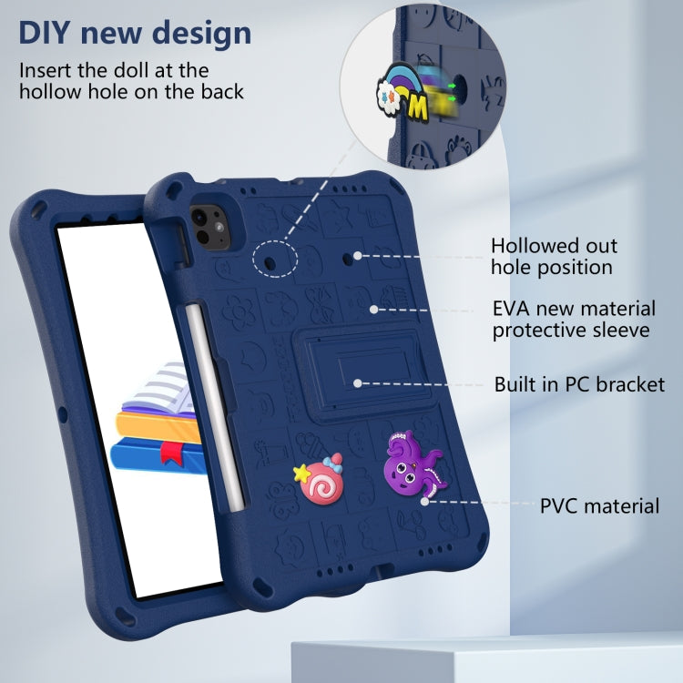 For iPad Pro 11 2024 Hi Baby EVA Full Body Tablet Case with Strap(Navy Blue) - iPad Pro 11 2024 Cases by PMC Jewellery | Online Shopping South Africa | PMC Jewellery | Buy Now Pay Later Mobicred