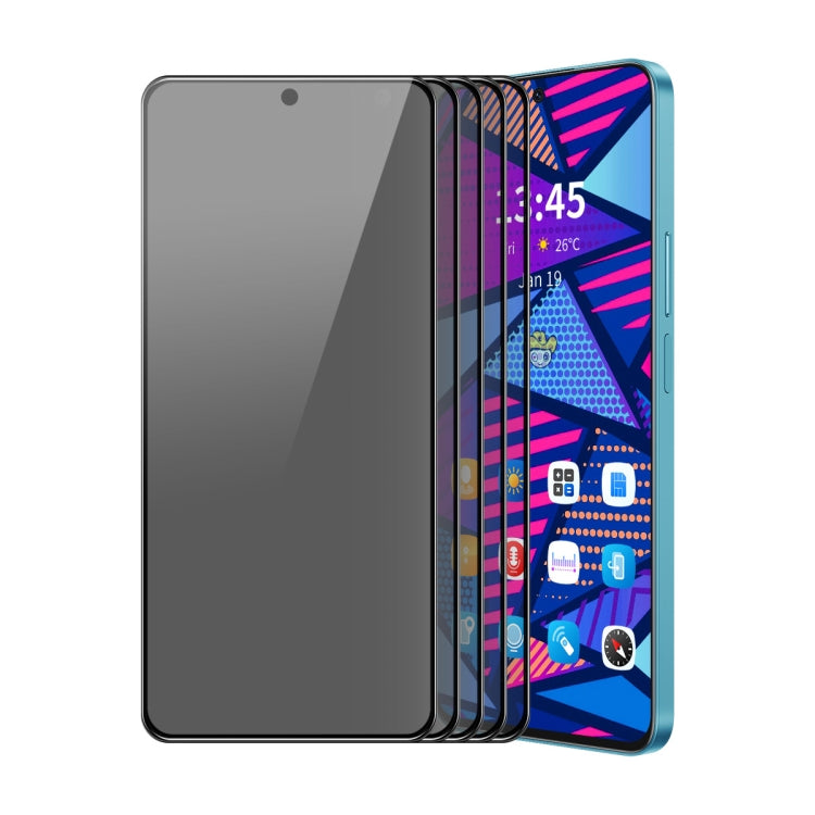 For OPPO Reno11 F / F25 Pro 5pcs ENKAY Hat-Prince 28 Degree Anti-peeping Privacy Silk Print Tempered Glass Film - OPPO Tempered Glass by ENKAY | Online Shopping South Africa | PMC Jewellery | Buy Now Pay Later Mobicred