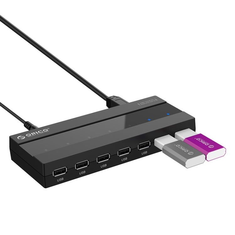 ORICO H727RK-U2 7 Ports USB2.0 HUB with Data Cable - USB 2.0 HUB by ORICO | Online Shopping South Africa | PMC Jewellery | Buy Now Pay Later Mobicred