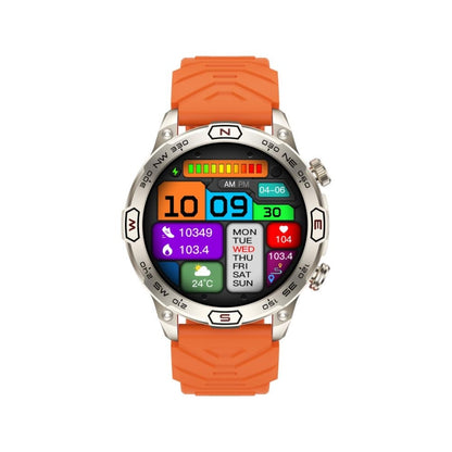 KC86 1.43 inch Color Screen Smart Watch, Support Bluetooth Call / Health Monitoring(Orange) - Smart Watches by PMC Jewellery | Online Shopping South Africa | PMC Jewellery | Buy Now Pay Later Mobicred