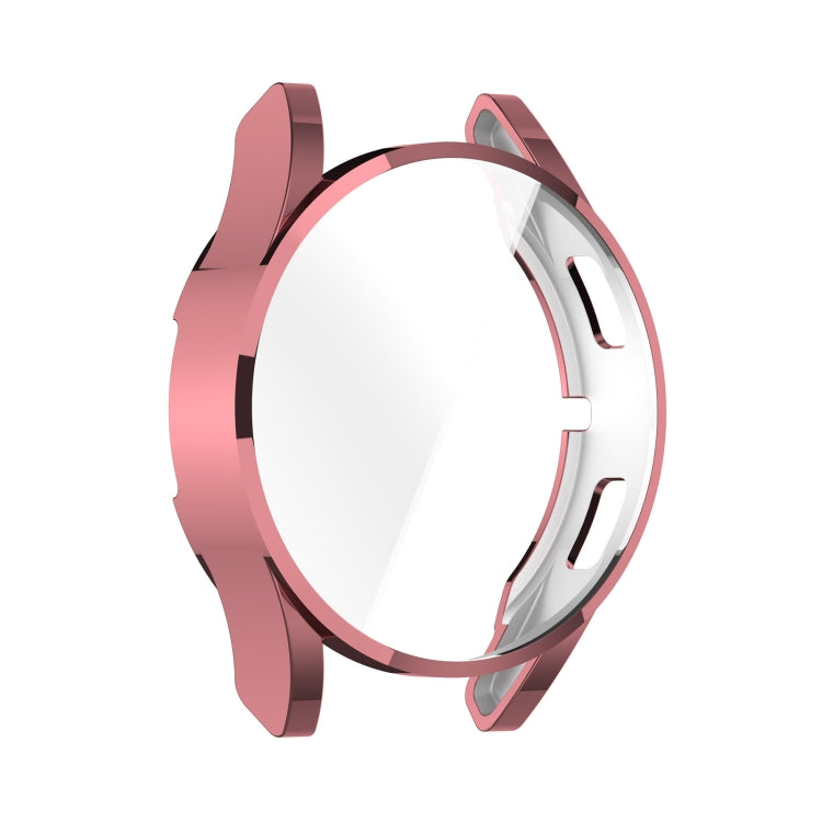 For Samsung Galaxy Watch FE 40mm Full Coverage TPU Electroplated Watch Protective Case(Pink) - Watch Cases by PMC TechLife | Online Shopping South Africa | PMC TechLife | Buy Now Pay Later Mobicred
