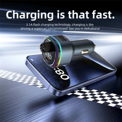 C58 Car MP3 Music Player Type-C + USB Car Charger Bluetooth Adapter FM Transmitter - Car Charger by PMC Jewellery | Online Shopping South Africa | PMC Jewellery | Buy Now Pay Later Mobicred