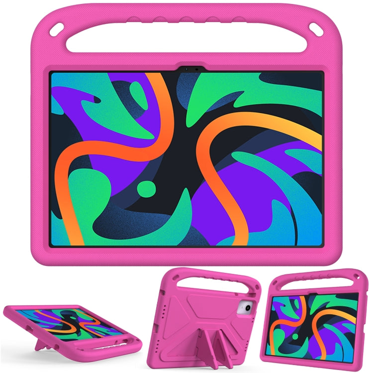 For iPad Pro 13 2024 Handle EVA Shockproof Tablet Case with Holder(RoseRed) - iPad Pro 13 2024 Cases by PMC TechLife | Online Shopping South Africa | PMC TechLife | Buy Now Pay Later Mobicred