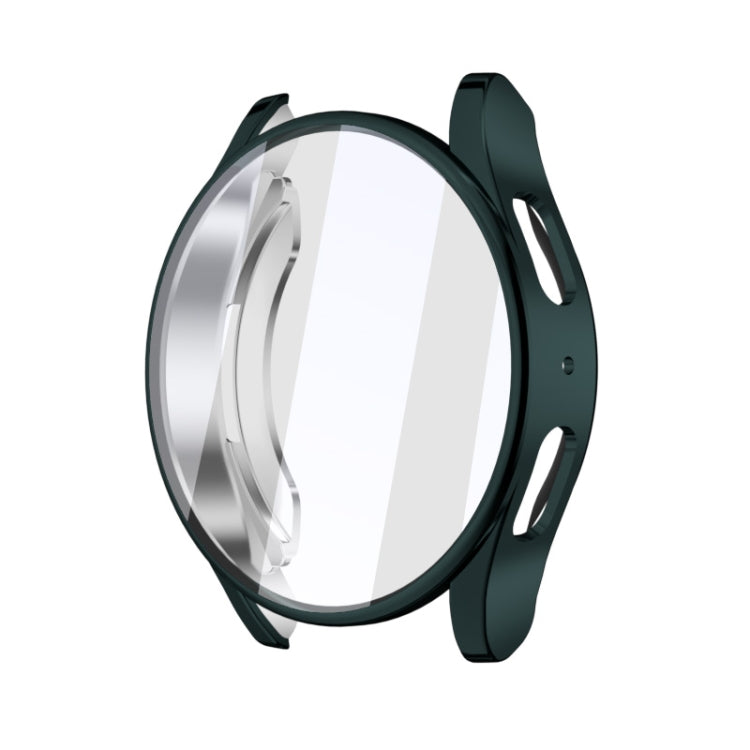 For Samsun Galaxy Watch 7 44mm Full Coverage TPU Electroplated Watch Protective Case(Green) - Watch Cases by PMC TechLife | Online Shopping South Africa | PMC TechLife | Buy Now Pay Later Mobicred