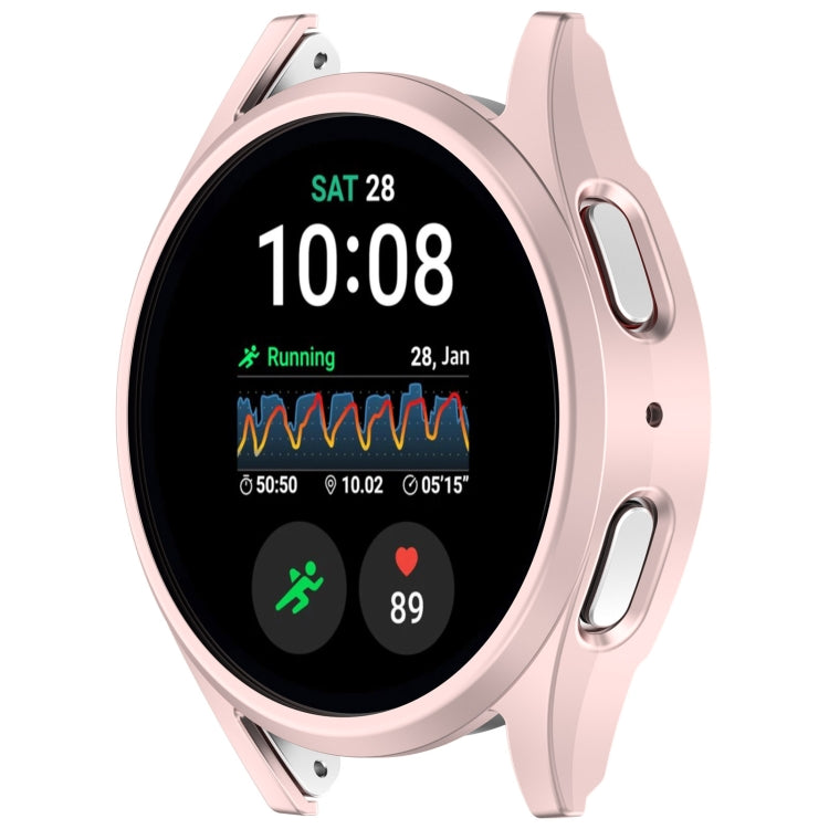 For Sansung Galaxy Watch 7 44mm Half Pack Hollow PC Watch Protective Case(Rose Pink) - Watch Cases by PMC Jewellery | Online Shopping South Africa | PMC Jewellery | Buy Now Pay Later Mobicred