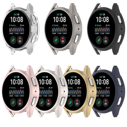 For Sansung Galaxy Watch 7 44mm Half Pack Hollow PC Watch Protective Case(Titanium Steel Color) - Watch Cases by PMC Jewellery | Online Shopping South Africa | PMC Jewellery | Buy Now Pay Later Mobicred