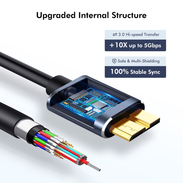 ENKAY USB 3.0 A to USB 3.0 Micro B 5Gbps Data Camera Hard Drive Cable, Length:1m - USB 3.0 by ENKAY | Online Shopping South Africa | PMC TechLife | Buy Now Pay Later Mobicred