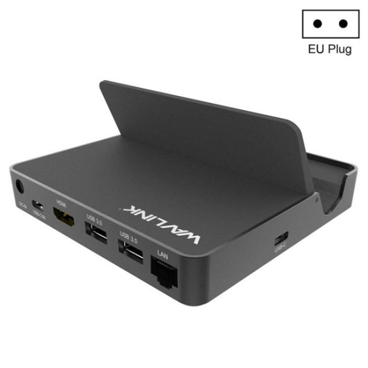 WAVLINK UHP3D01G Gigabit Ethernet USB 3.0 Multi-Function HUB 4K HD Docking Station(EU Plug) - USB 3.0 HUB by WAVLINK | Online Shopping South Africa | PMC Jewellery | Buy Now Pay Later Mobicred