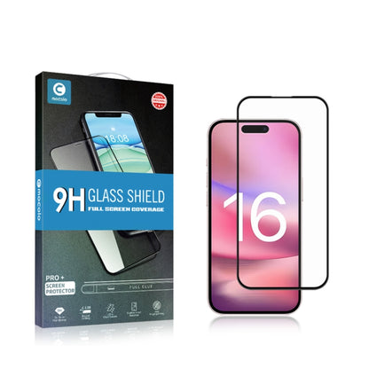 For iPhone 16 mocolo 2.5D Full Glue Full Cover Tempered Glass Film - iPhone 16 Tempered Glass by mocolo | Online Shopping South Africa | PMC Jewellery | Buy Now Pay Later Mobicred