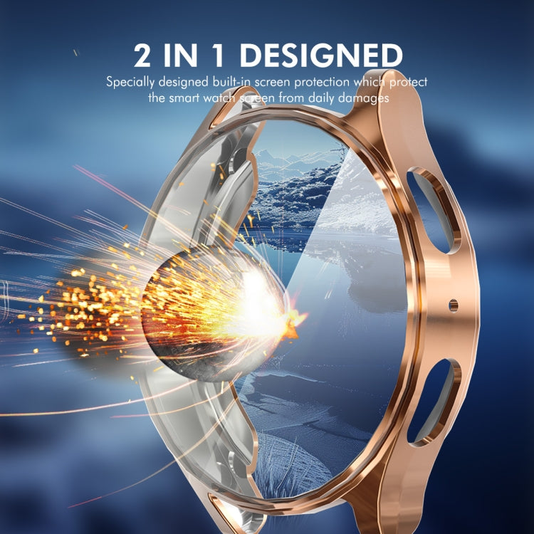 For Samsung Galaxy Watch7 44mm ENKAY Hat-Prince Full Coverage Electroplated Soft TPU Case with Screen Protection(Pink) - free shipping - PMc TechLife - Order now!