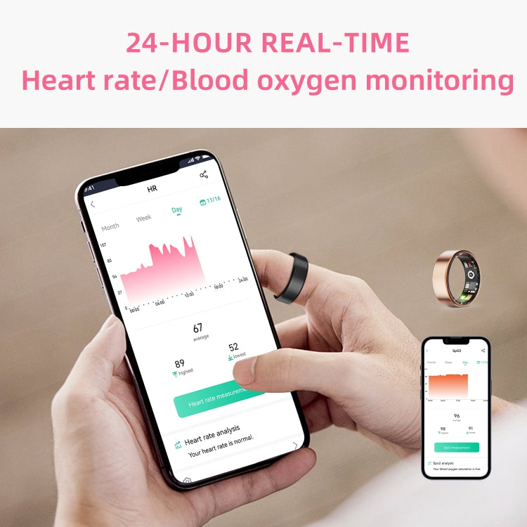 R11M SIZE 13 Smart Ring, Support Heart Rate / Blood Oxygen / Sleep / Multiple Sports Modes(Black) - Smart Rings / Smart Telephones by PMC TechLife | Online Shopping South Africa | PMC TechLife | Buy Now Pay Later Mobicred