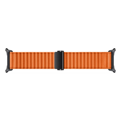 For Samsung Galaxy Watch Ultra 47mm Ocean Style Magnetic Buckle Braided Watch Band(Orange) - Watch Bands by PMC Jewellery | Online Shopping South Africa | PMC Jewellery | Buy Now Pay Later Mobicred