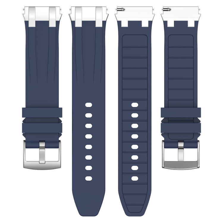 For Amazfit GTS 2 Mini 20mm Quick Release Silver Buckle Royal Silicone Watch Band(Navy Blue) - free shipping - PMC TechLife - Order now!